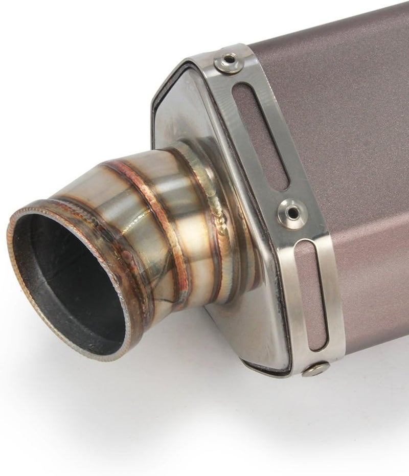 FASTPRO Universal 1.5-2" Inlet Hexagon Exhaust Muffler Pipe Slip On Scooter Motorcycle ATV Dirt Street Bike - Image 5